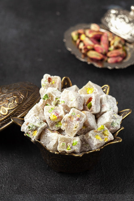 Husrevzade Double Roasted Pistachio Turkish Delight 500 g - MALLTURK