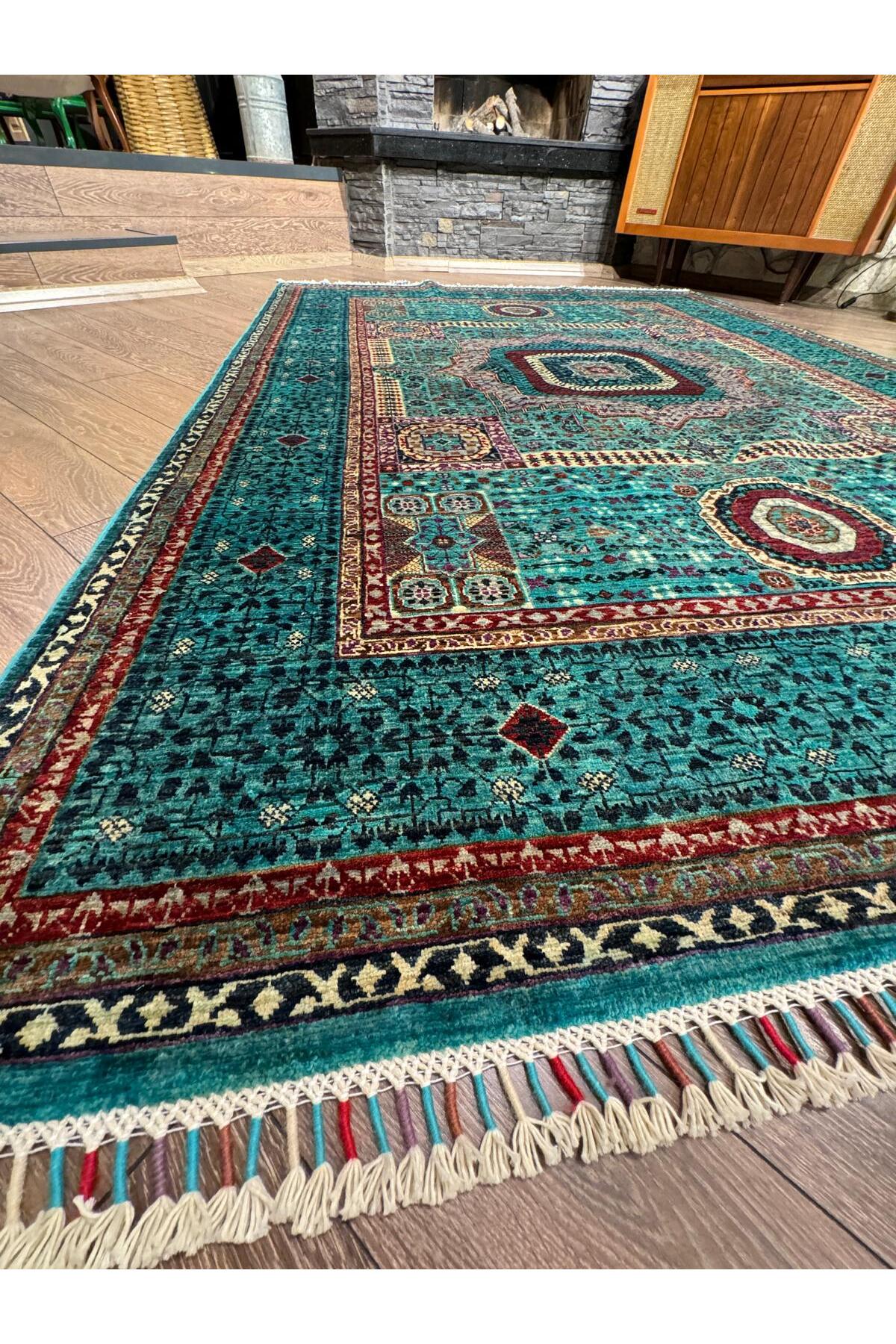 Rustikev Hand-Woven Afgan Memluk Rug 175 x 242 - MALLTURK