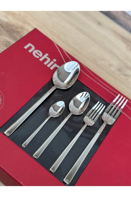 Nehir dalyan 12 Place Setting 60 Piece Spoon Set - MALLTURK