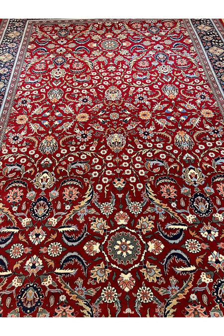 RD RAMAZAN DAG Hand Rug Art Hand-Woven Hereke Rug Signed Premium Quality Cotton Base Wool Weave Natural Dye Size 3x2 - MALLTURK