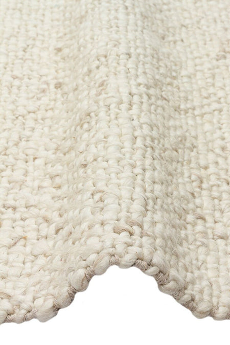 Vog Rug Loopy Hand-Woven Pure Wool and Cotton Rug Scandinavian Style Soft Textured Beige/Gray/Cream Color VogCHK