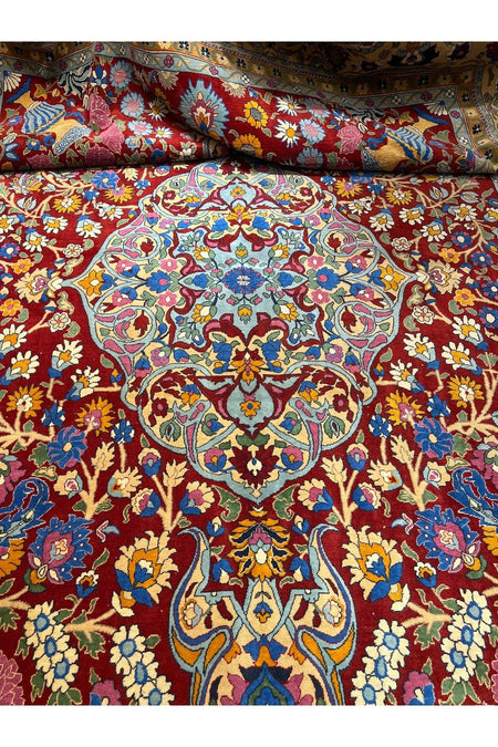 RD RAMAZAN DAG Hand Rug Art Hand-Woven Duruder Hereke Rug Rengarenk Collector Piece Size 430x300 - MALLTURK