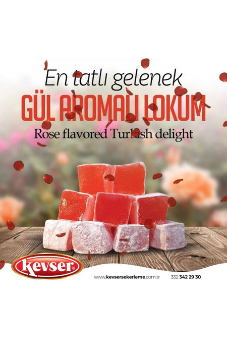 Kevser Rose Flavored Turkish Delight 2000 g - MALLTURK