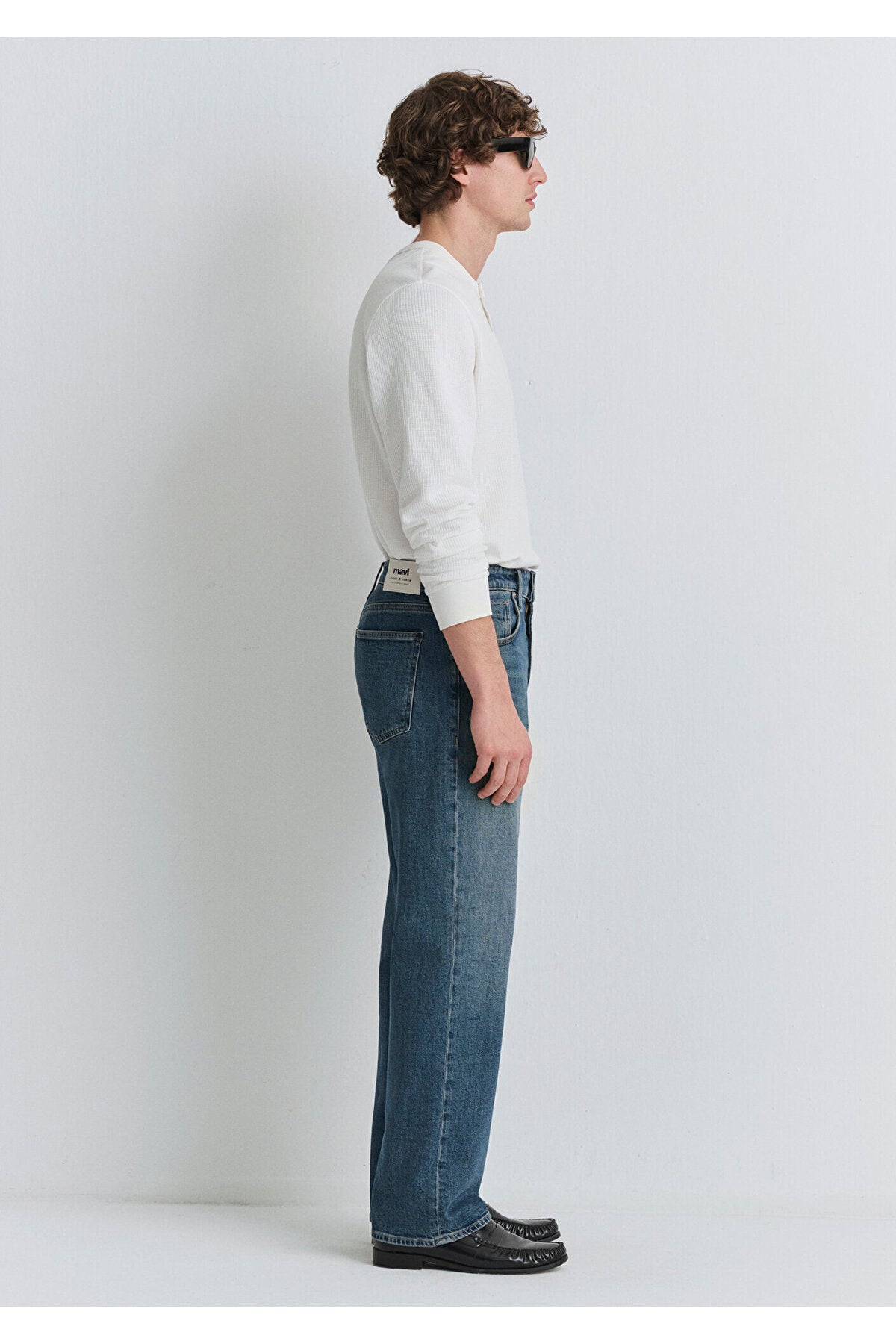 Marlon Classic Denim Foggy Jeans in Mavi 0019166-87850 - MALLTURK