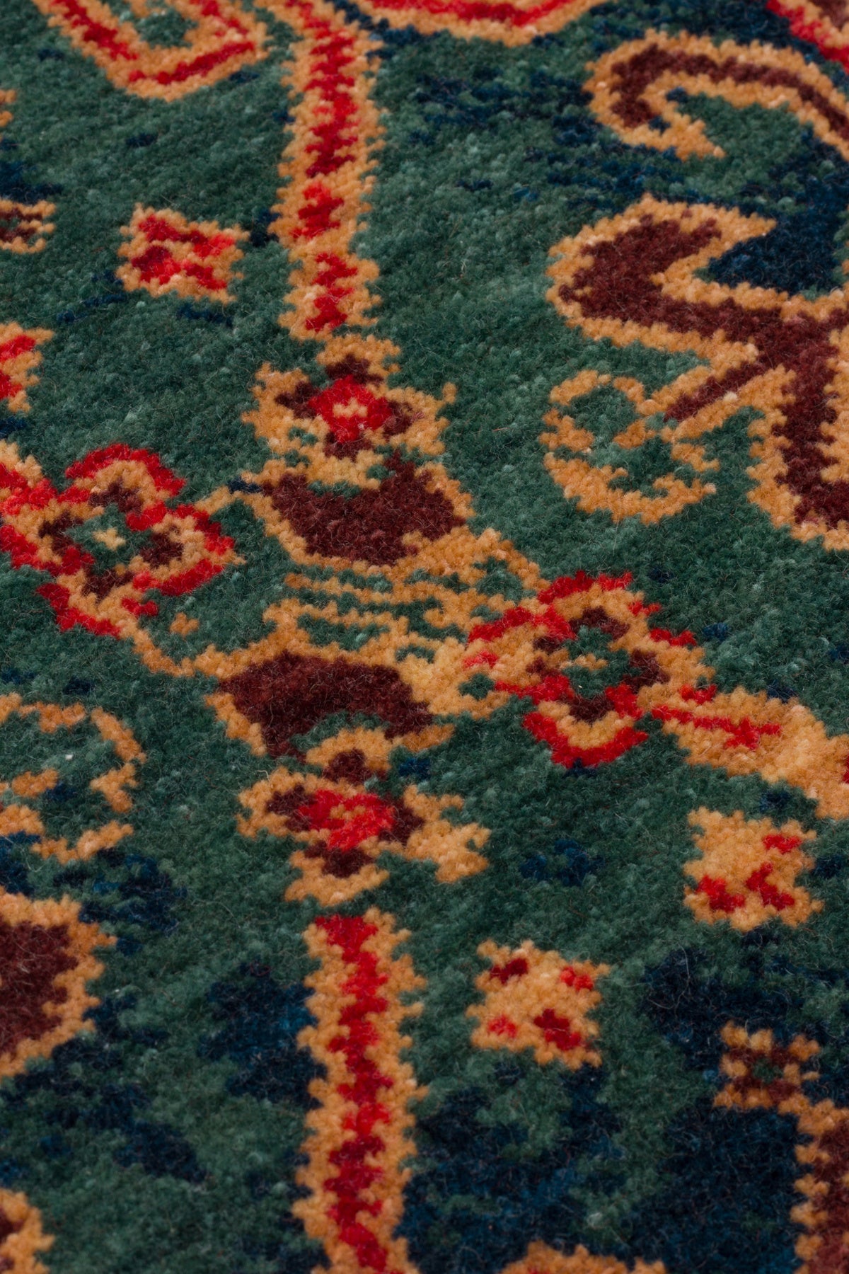 Nesem Rug Boutique Ekohali Kadim Kdm 01 Navy Red Anatolian Motifs Featuring New Zellanda Wool with Produced Handcrafted - MALLTURK