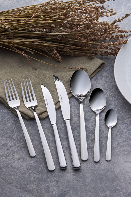 Karaca vesper 84 Piece 12 Place Setting elegance Boxed Flatware Set - MALLTURK