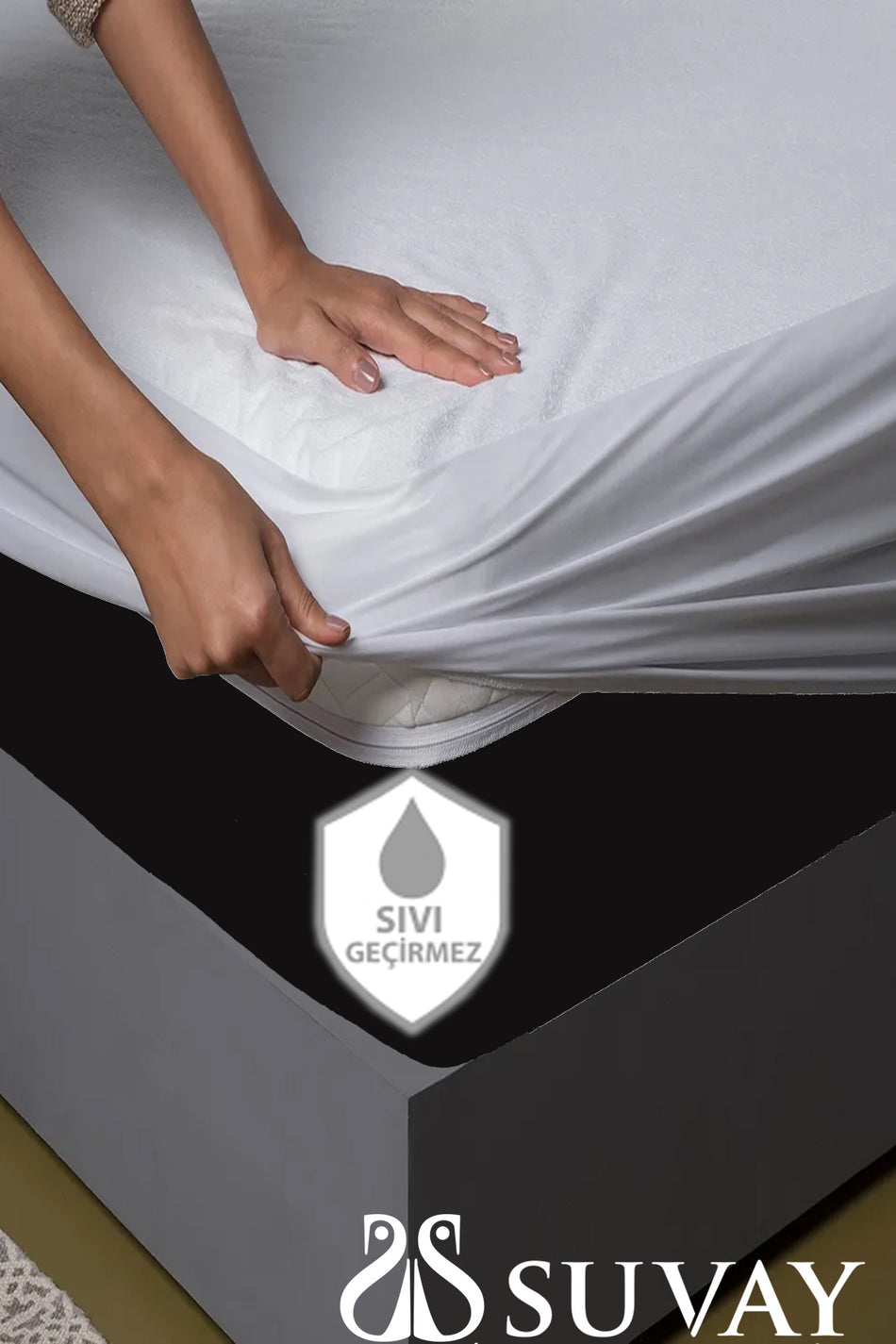 SUVAY Waterproof Cotton Fitted Mattress Protector - MALLTURK