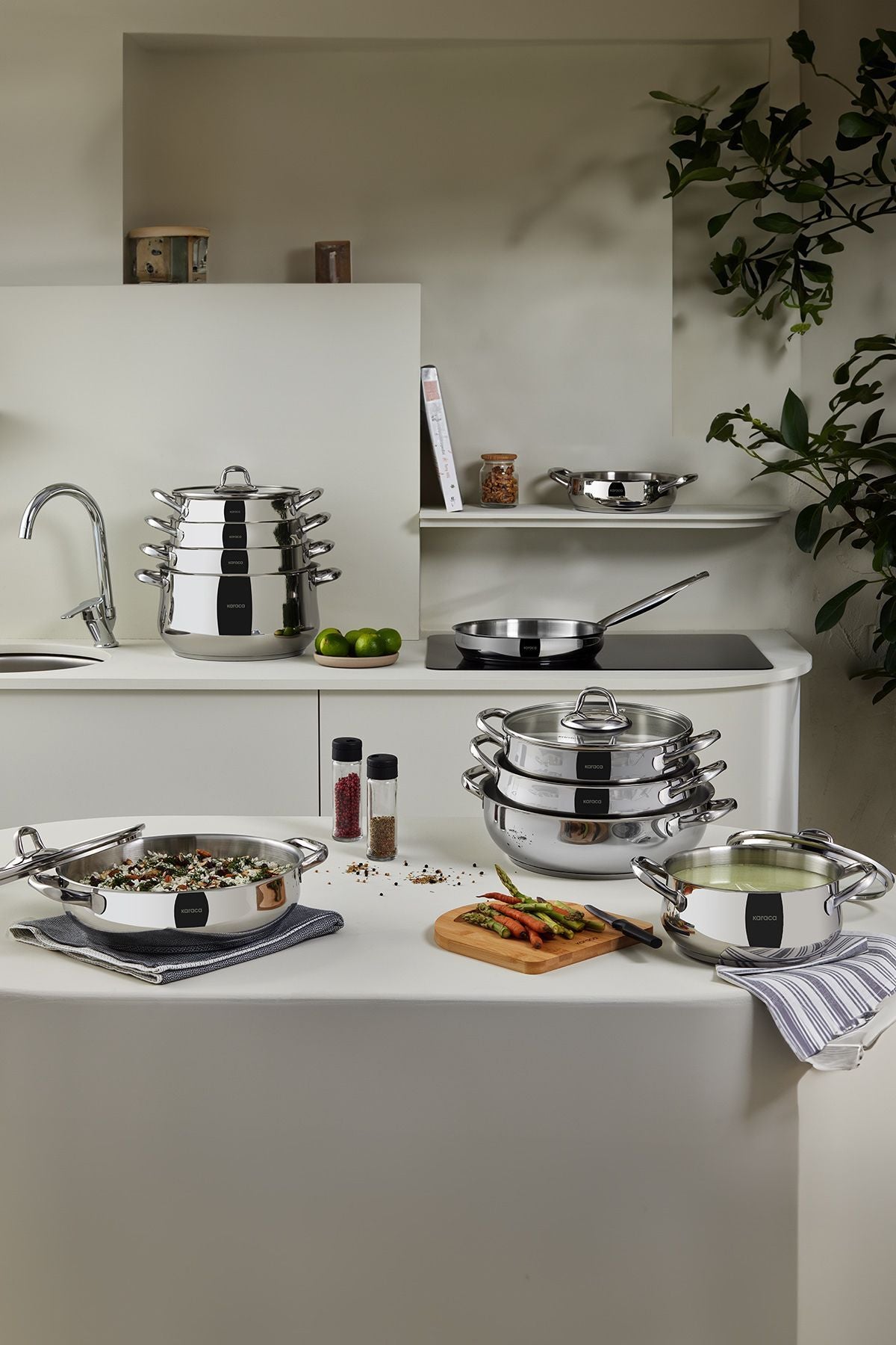 Karaca New Akara Induction Compatible Stock Pot - MALLTURK