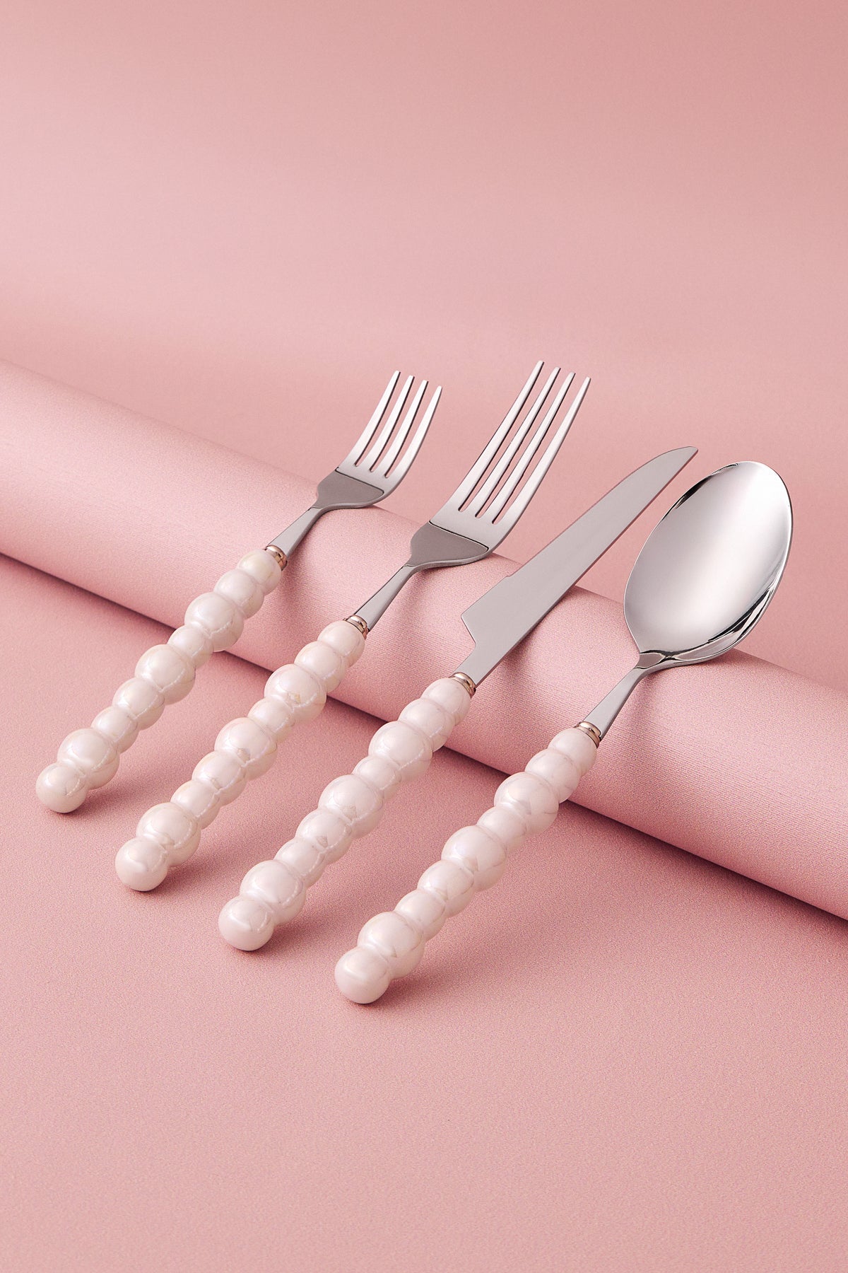 Karaca marin pearl 24 Piece 6 Place Setting Flatware Set - MALLTURK