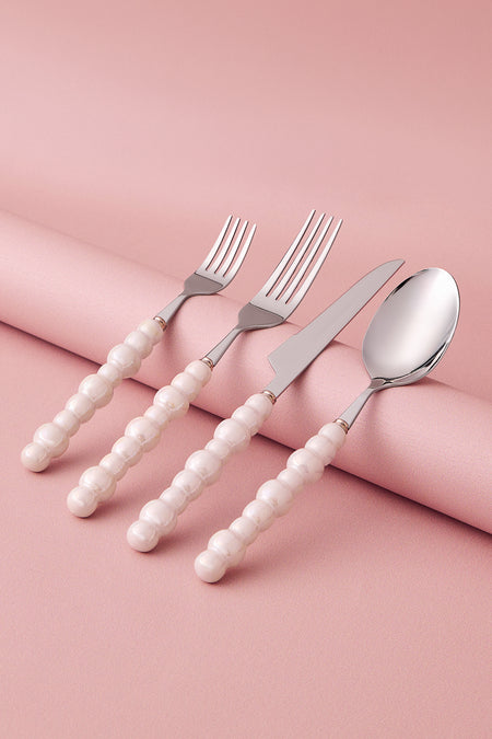 Karaca marin pearl 24 Piece 6 Place Setting Flatware Set - MALLTURK