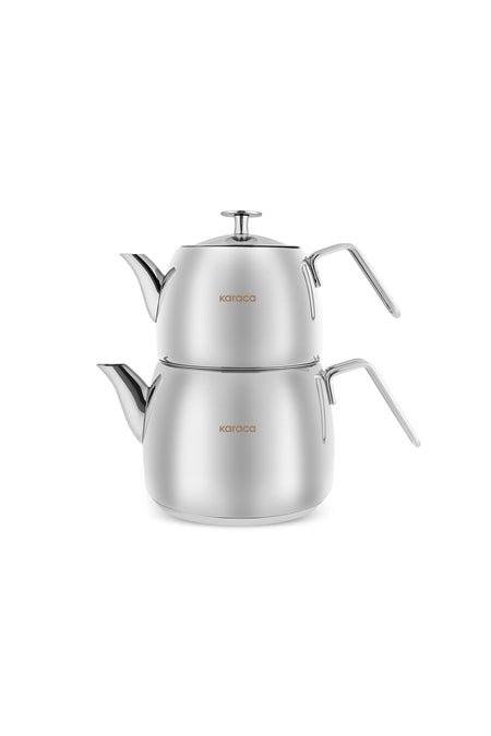 Karaca Galya Maxi Size Stainless Steel induction Compatible Teapot Set - MALLTURK