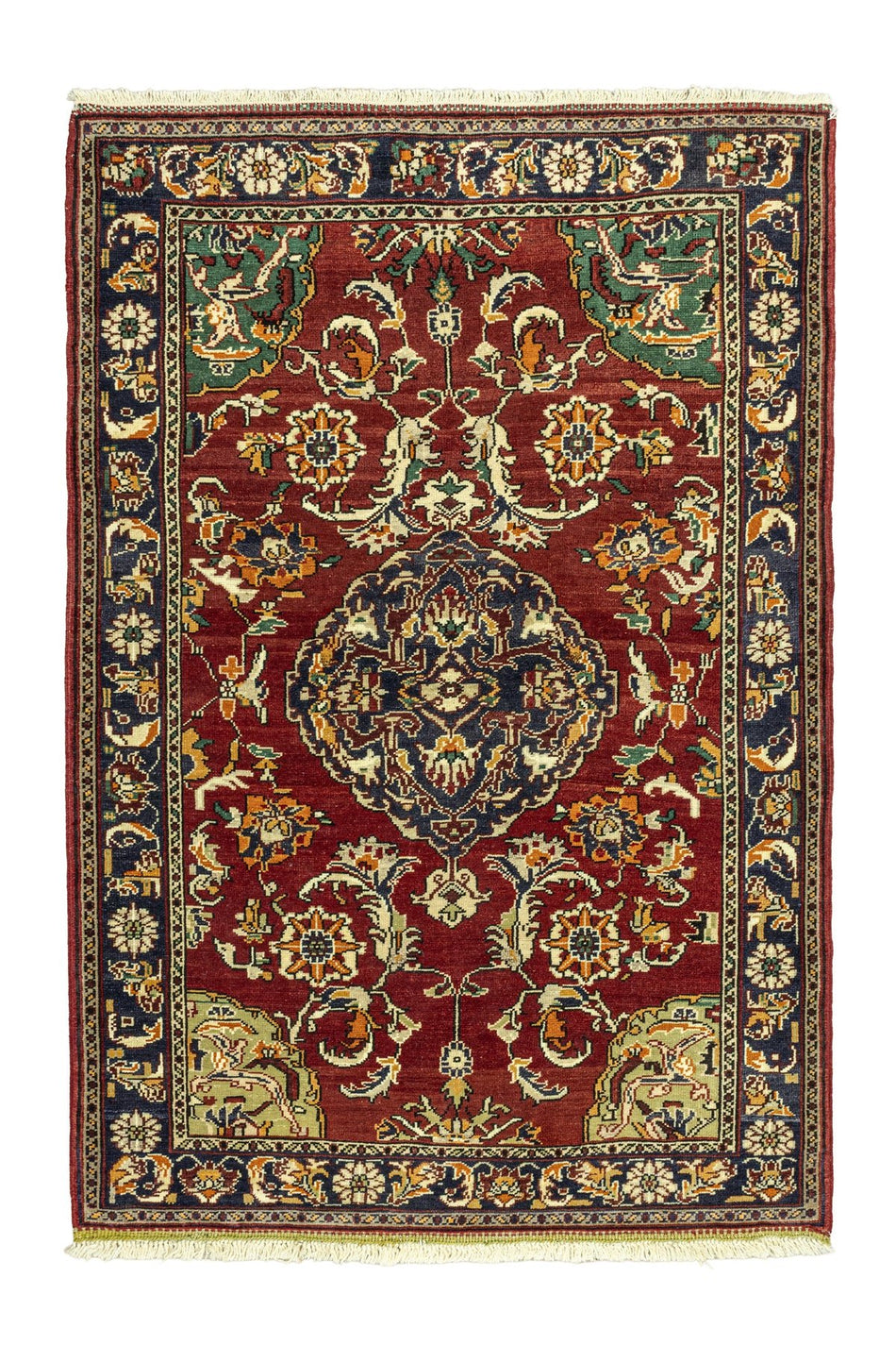 Soho Antiq Ahu Floral Handwoven Wool Rug 125x180 cm - MALLTURK