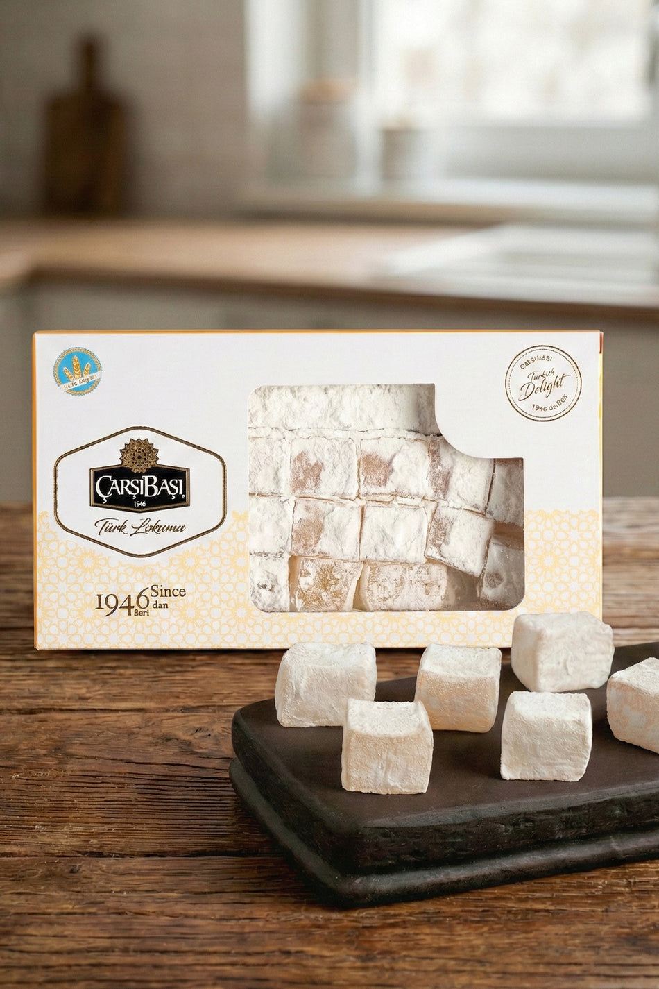 carsibasi Gluten Free Plain Turkish Delight 500 g - MALLTURK