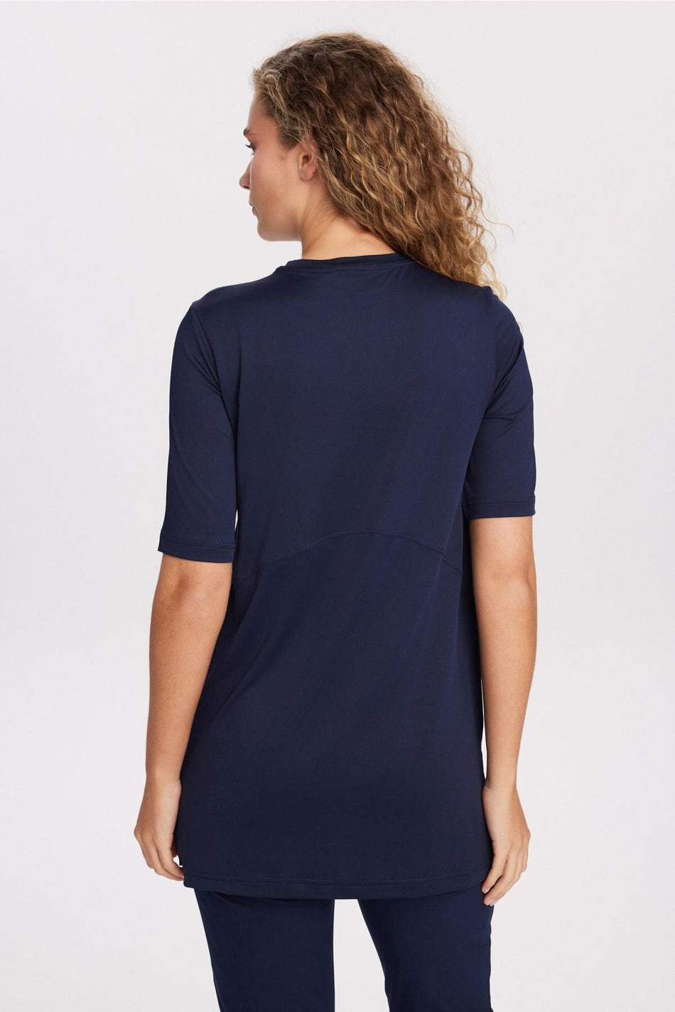Hasema Active Short-Sleeved Navy Blue Training Top/T-Shirt ACT-46