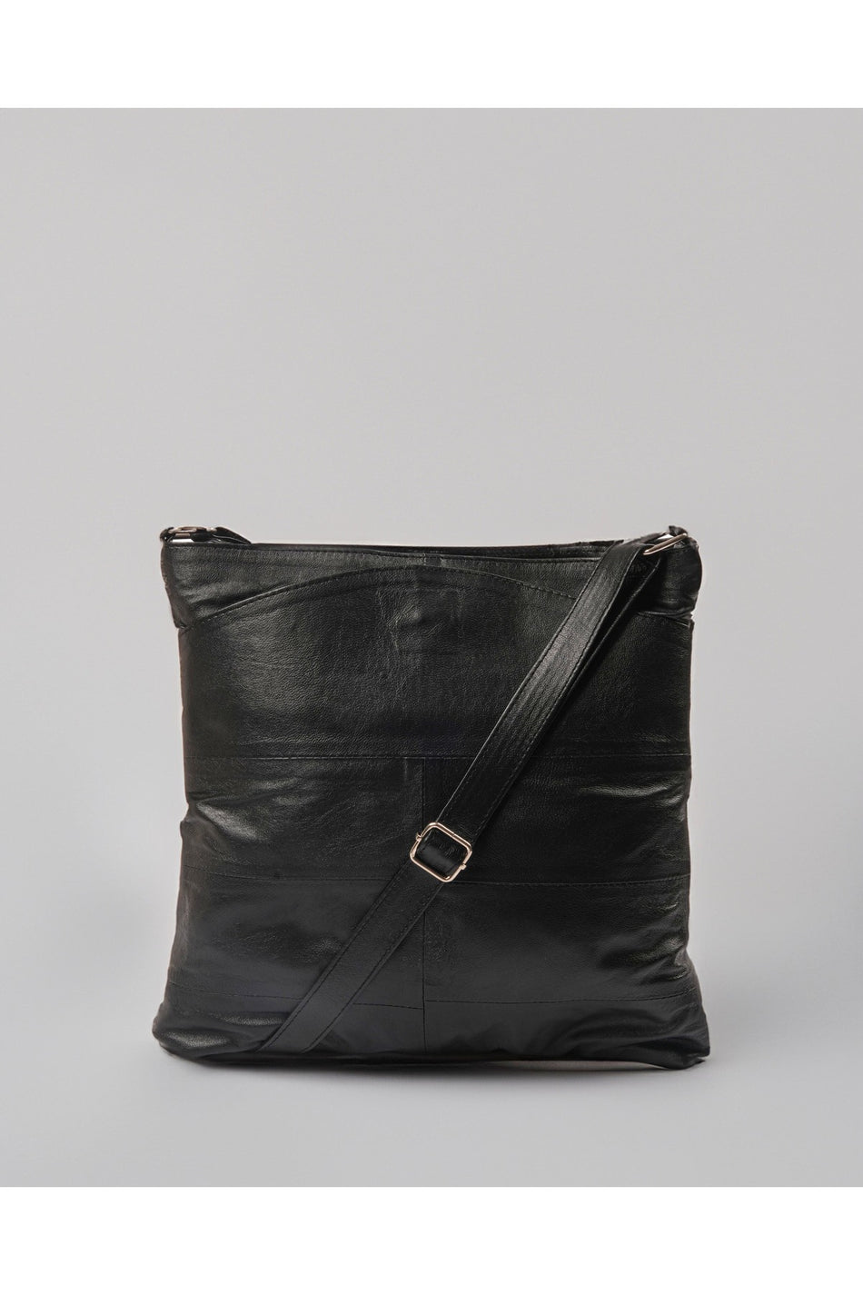 Fubileather Black Unisex Saddle Bag