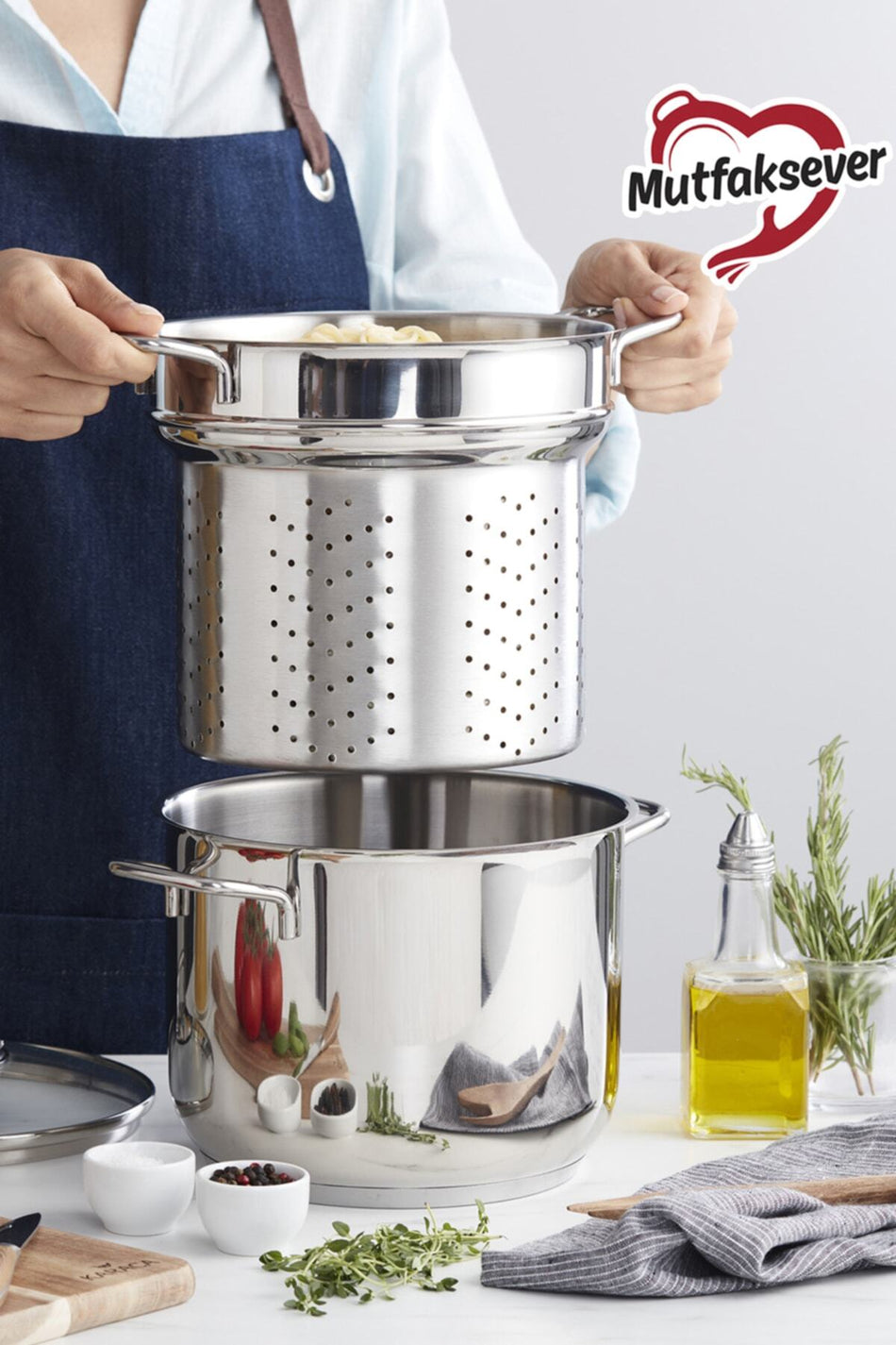 Karaca Mutfaksever Induction Compatible Spagetti Tenceresi - MALLTURK