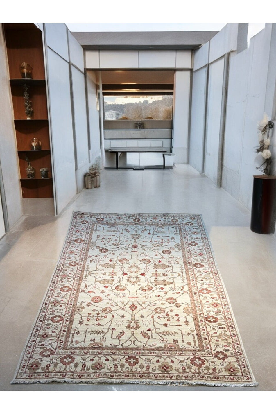 Sirvan Handwoven Afghan Usak Carpet - 286x181 - MALLTURK