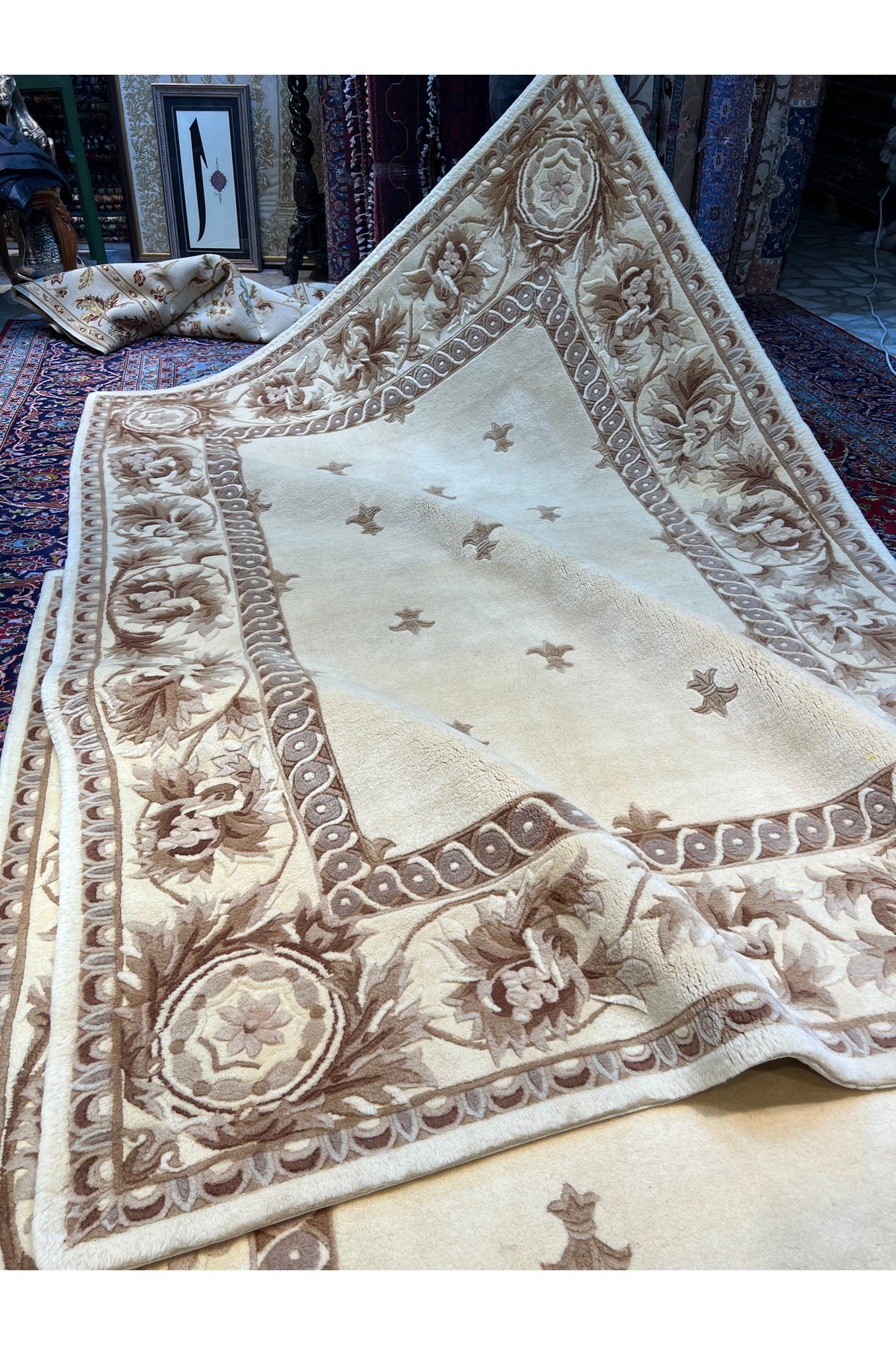 RD RAMAZAN DAG Hand Rug Art Hand-Woven Embossed Chinese Rug Premium Quality Size 235x170