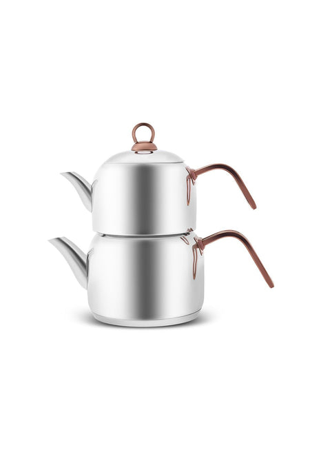 Karaca Urban induction Base Midi Teapot Set Rosegold - MALLTURK