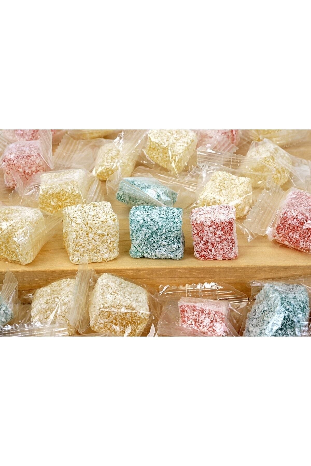 HANEZAN Assorted Fruit Flavored Turkish Delight 1 kg tek tek paketli - MALLTURK