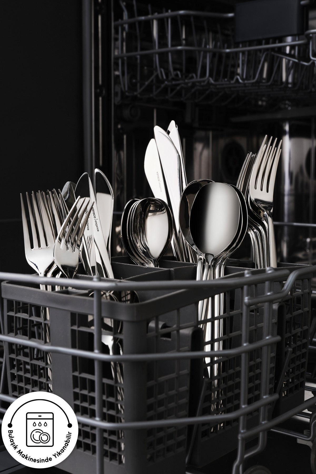 Karaca new liza 84 Piece 12 Place Setting Flatware Set - MALLTURK
