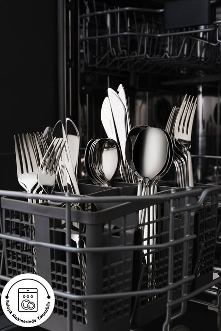 Karaca new liza 84 Piece 12 Place Setting Flatware Set - MALLTURK