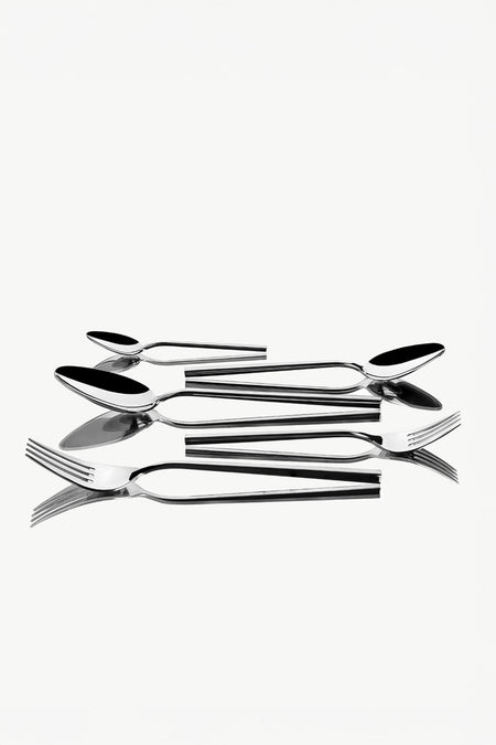 Nehir gloria Plain 6 Place Setting 36 Piece Boxed Flatware Set - MALLTURK