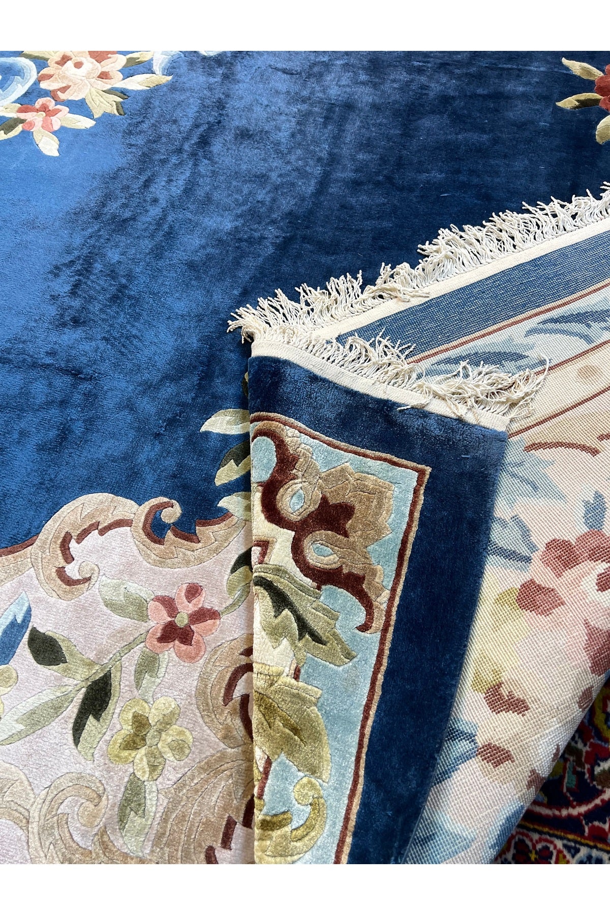 RD RAMAZAN DAG Hand Rug Art Hand-Woven Carved Chinese Silk Rug Premium Quality Size 365x270