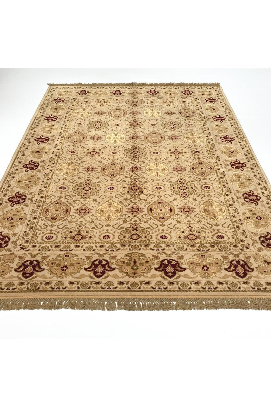 Halicizade Sultan Serisi Cerceve Pattern Hand-Woven Rug - MALLTURK