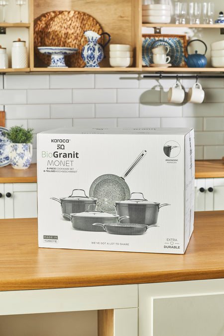 Karaca Biogranit Monet 8 Piece Cookware Set