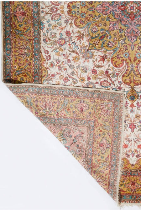 Tekin 220x335 Cm 100% Silk Eski Magnificent El Yapimi Kayseri Rug - MALLTURK