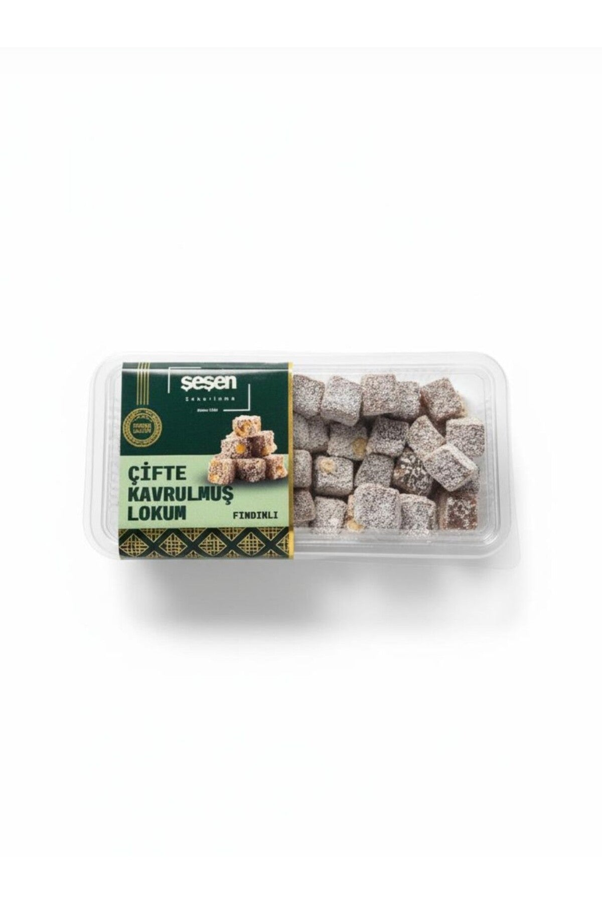 Sesen sekerleme Double Roasted Hazelnut Turkish Delight 300 g - MALLTURK