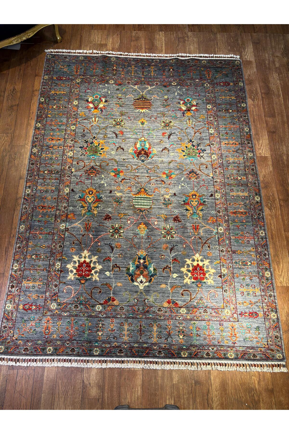 Wool Hand-Woven Afghan Rug