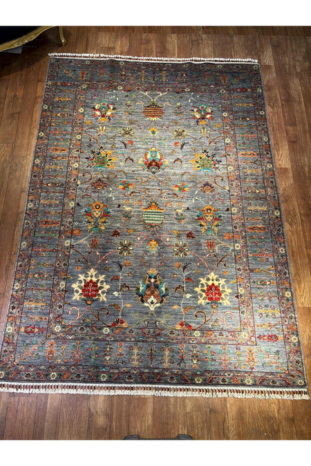 Wool Hand-Woven Afghan Rug