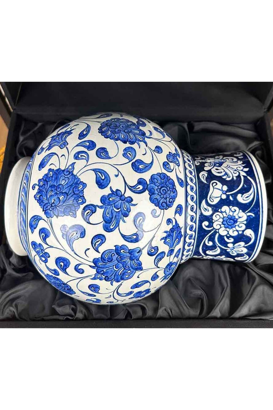 Cini Evi Palace Blue – Iznik Tile Shah Vase - MALLTURK