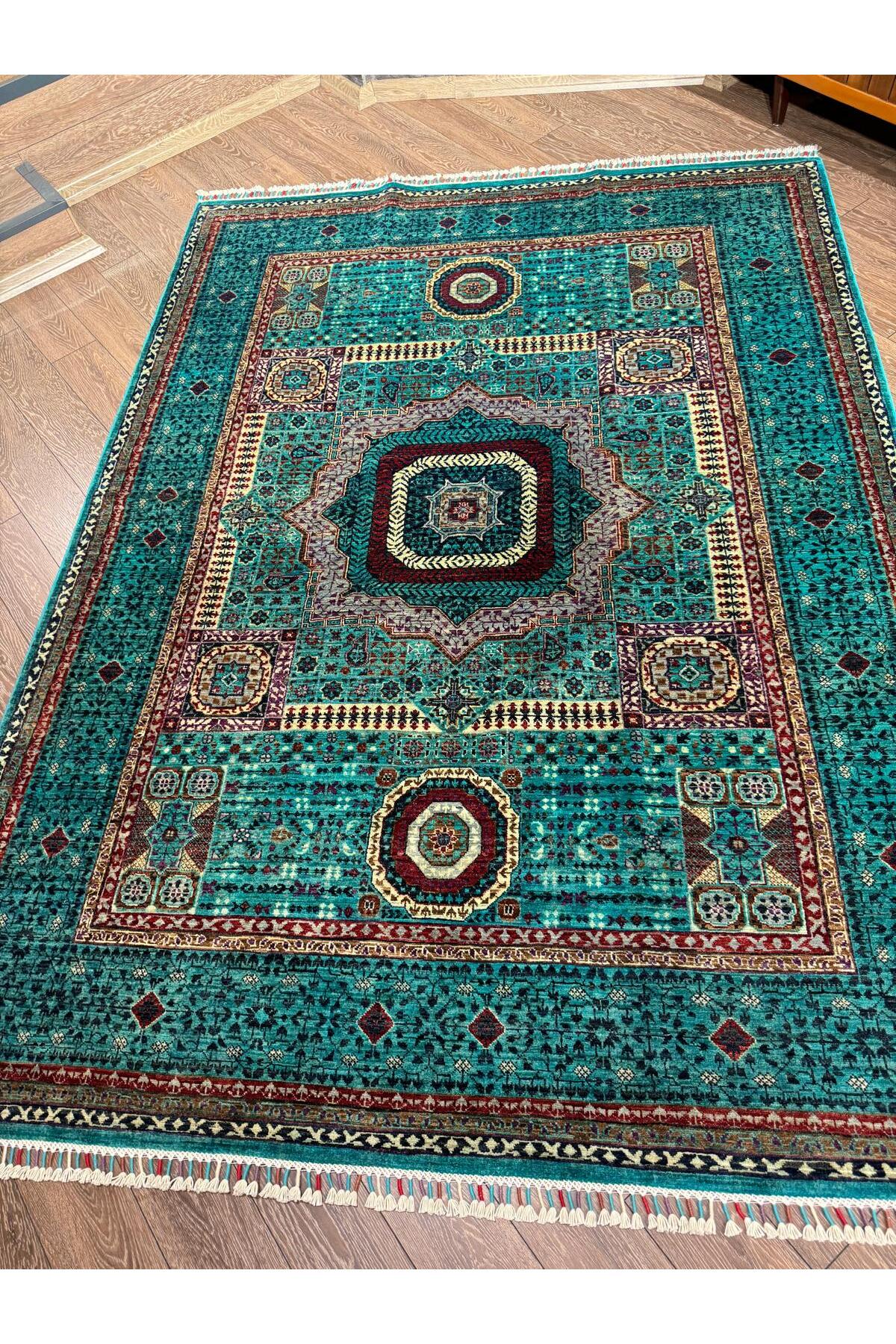 Rustikev Hand-Woven Afgan Memluk Rug 175 x 242 - MALLTURK