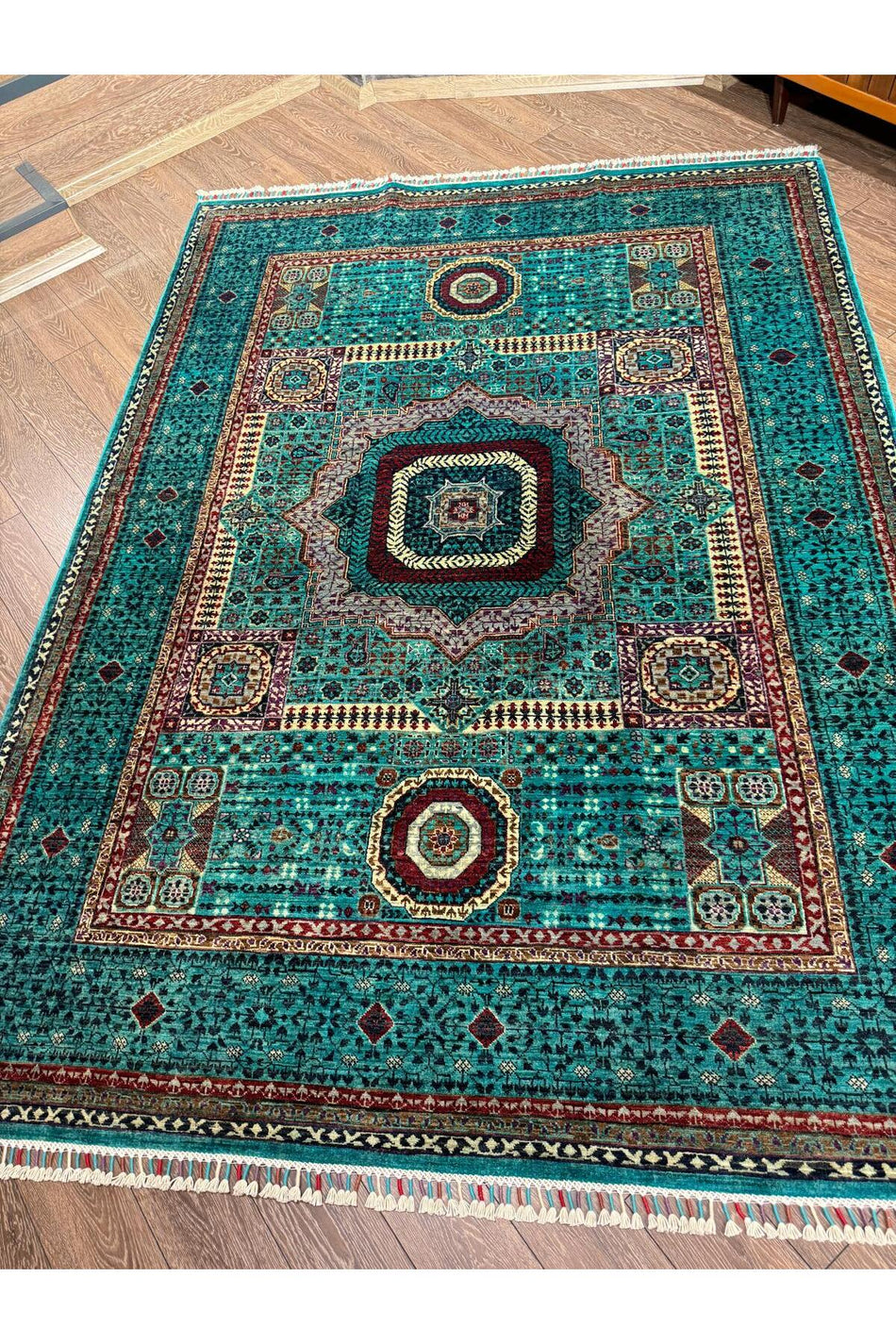 Rustikev Hand-Woven Afgan Memluk Rug 175 x 242
