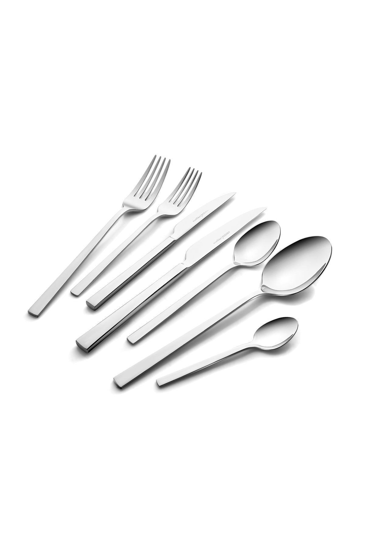 Karaca serenity elegance 84 Piece 12 Place Setting Flatware Set Boxed - MALLTURK