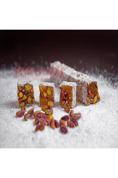 Altinay sekerleme meshur Loose Pistachio Afyon Style Turkish Delight 1 kg - MALLTURK