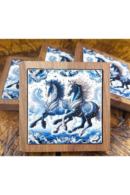 Cini Evi Freedom Wooden Coaster Set - MALLTURK