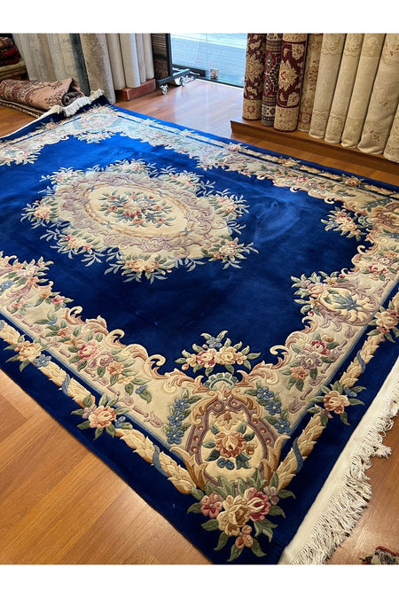 RD RAMAZAN DAG Hand Rug Art Hand-Woven Embossed Chinese Rug Size 350x250 - MALLTURK