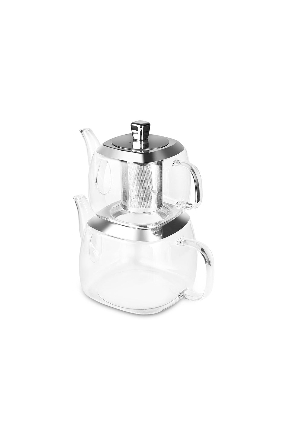 Karaca Tiga 3-Piece Midi Borosilicate Teapot - MALLTURK