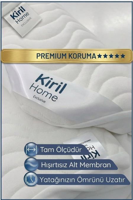 Kiril Home Premium Dolgun Waterproof Cotton Fitted Mattress Protector - MALLTURK