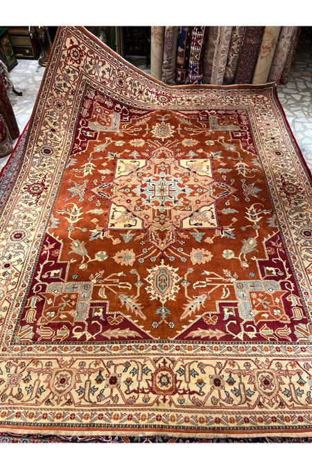 RD RAMAZAN DAG Hand Rug Art Hand-Woven Kula Rug Heriz Design 366x275 - MALLTURK