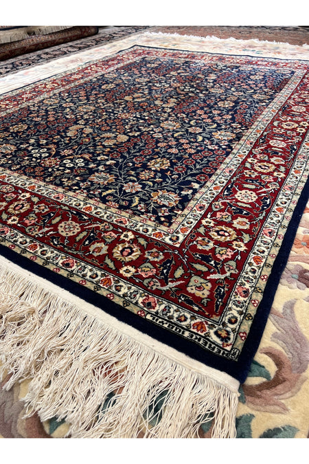 RD RAMAZAN DAG Hand Rug Art Hand-Woven Sumerbank Hereke Rug 100.Anniversary Series Seven Mountains Flower Design Size 207x1.53 - MALLTURK