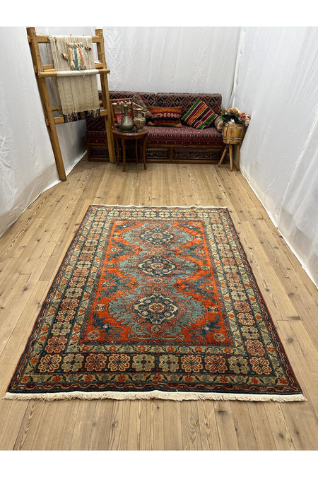 SIRVAN Rug Hand-Woven Yoruk Rug - 140x201 - MALLTURK