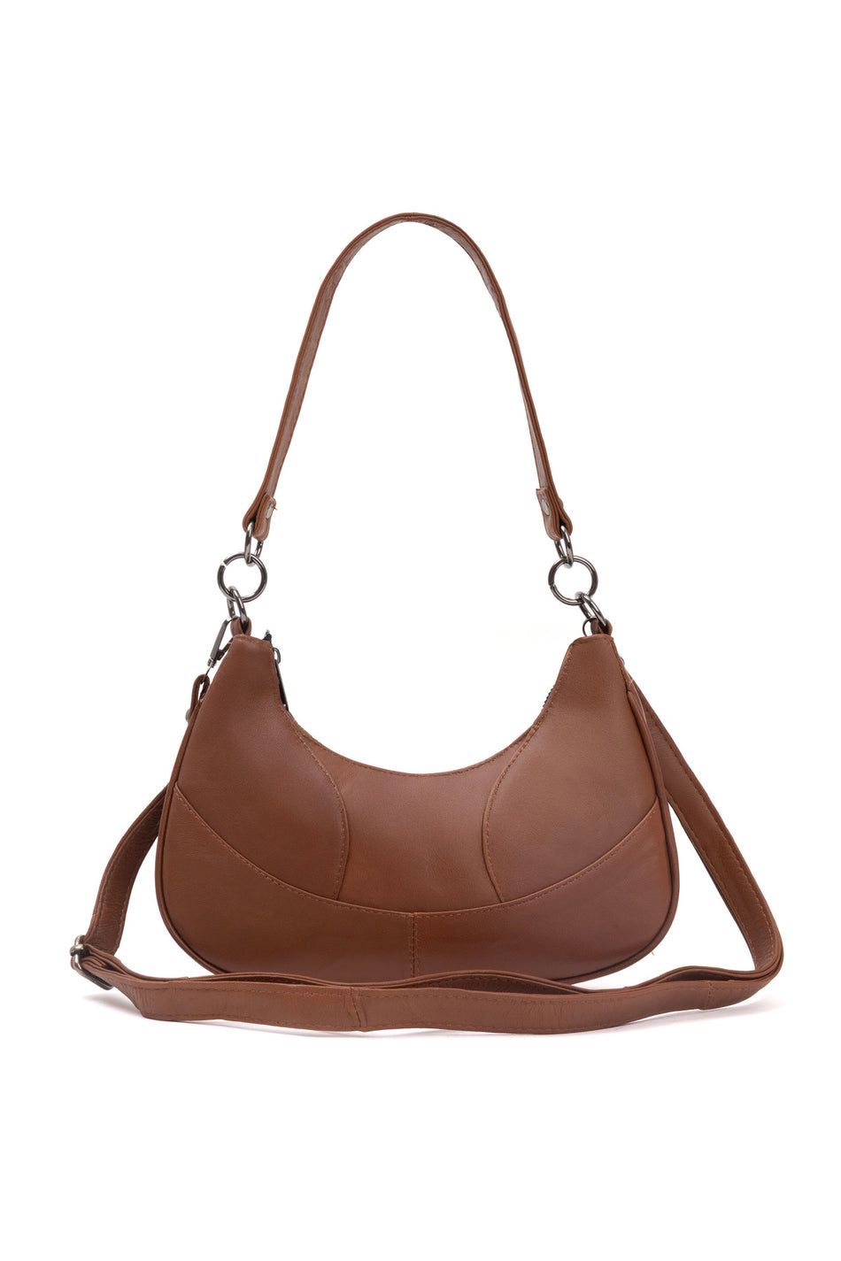 Fubileather Women's Baguette Bag | Shoulder and Crossbody Use | 27x12 cm Basic Model