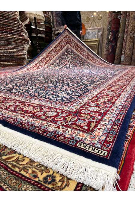 RD RAMAZAN DAG Hand Rug Art Hand-Woven Sumerbank Hereke Rug Premium Kalitesi Size 285x200 - MALLTURK