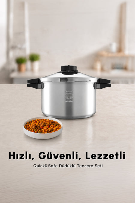 Karaca Quick And Safe induction Base Pressure Cooker 7 Liters - MALLTURK