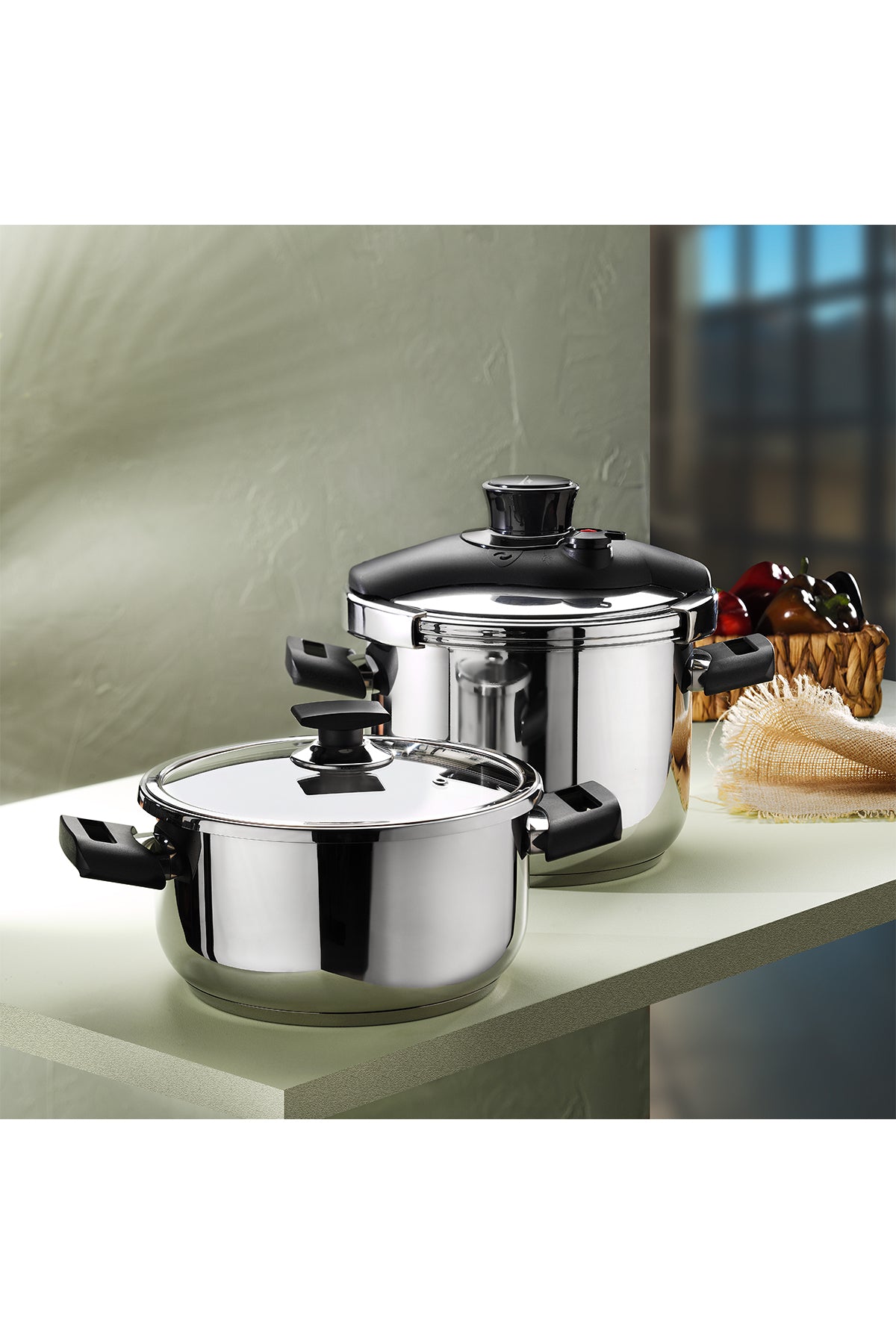 Aryildiz Solo Pressure Cooker 6+4 Liters - MALLTURK